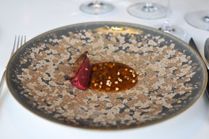 quique dacosta pigeon breast on sprout