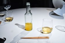 mugaritz apple juice and letter