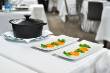 Restaurante Akelaŕe akelare akelarre prawn mise en place