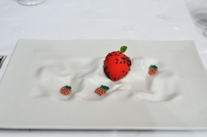 Restaurante Akelaŕe akelare akelarre strawberry and cream