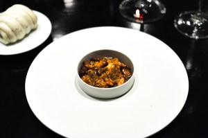 benu san francisco rabbit cassoulet black truffle bun