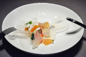 grace chicago kampachi trout roe pomelo thai basil