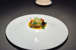 grace chicago caramelized sudachi cashew pear nasturtium