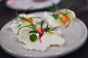 betony nyc trout roe rice cracker