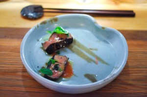 yusho chicago seared foie gras strawberry