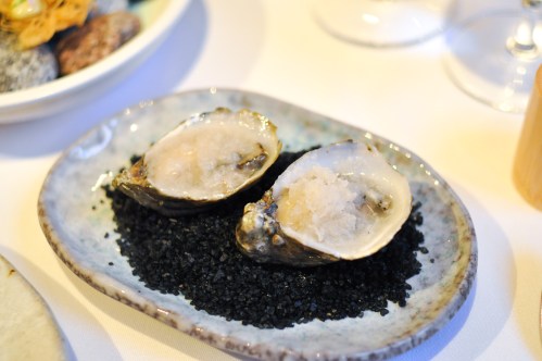 aubergine carmel oysters
