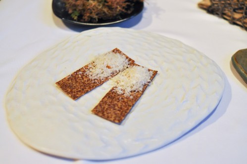 aubergine carmel flax cracker