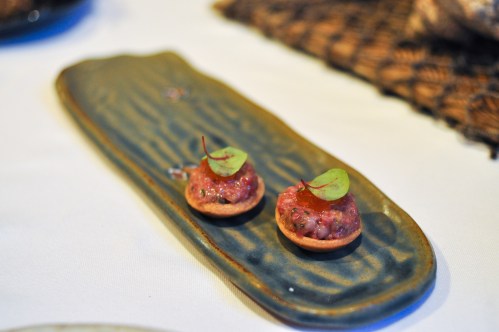 aubergine carmel kobe wagyu tartare