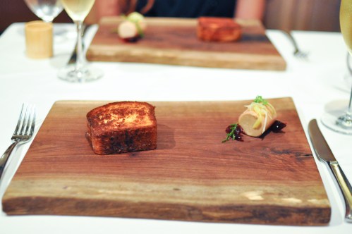 aubergine carmel foie gras