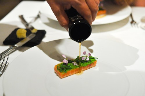 aubergine carmel king salmon