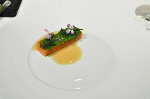 aubergine carmel salmon