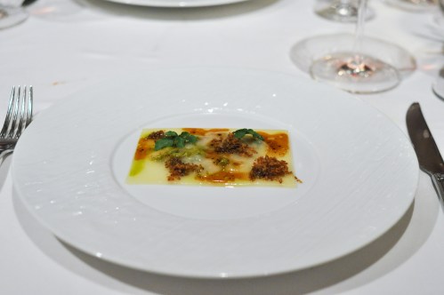 aubergine carmel cheese