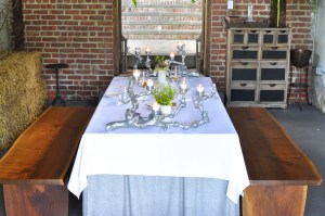 blue hill table setting