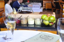 eleven madison park waldorf salad cart