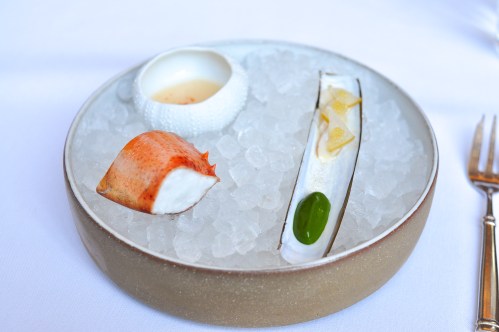 eleven madison park lobster clam sea urchin