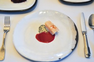 blue hill stone barns scallop beet borscht caviar