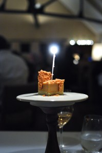 blue hill stone barns vanilla caramel birthday cake