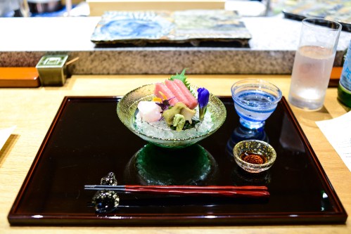 tempura matsui sashimi tuna abalone